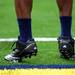 Michigan quarterback Denard Robinson's trademark untied shoes (literally, the name "Shoelace" now has been trademarked) as he warms up prior to to the Wolverine's clash with Bowling Green State University, Saturday, September 25th at Michigan Stadium.
Lon Horwedel | AnnArbor.com